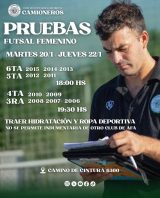 EL FUTSAL FEMENINO PRUEBA JUGADORES