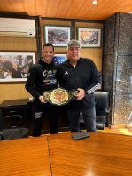 PABLO MOYANO RECIBIÓ AL «CAMIÓN» FERNÁNDEZ
